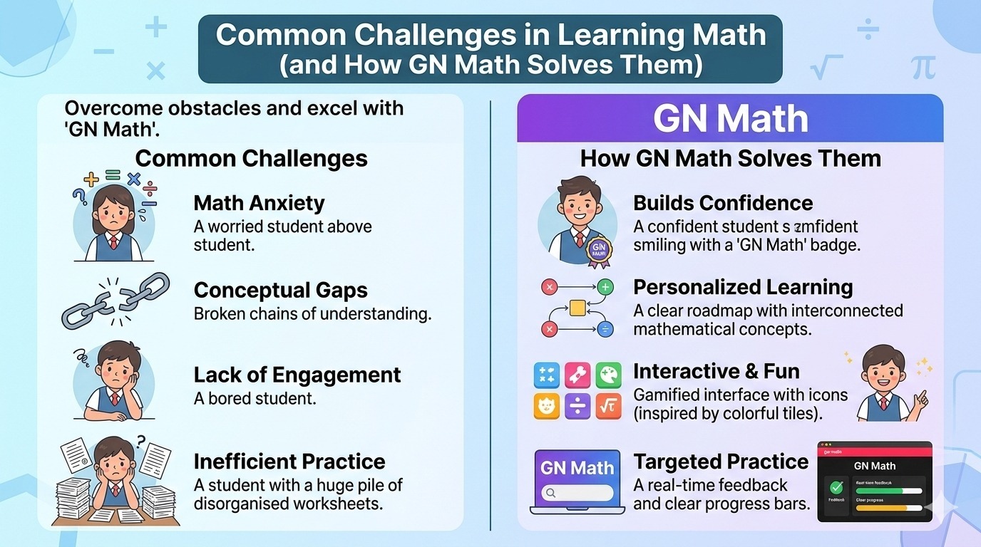 Common Challenges in Learning Math (and How GN Math Solves Them)