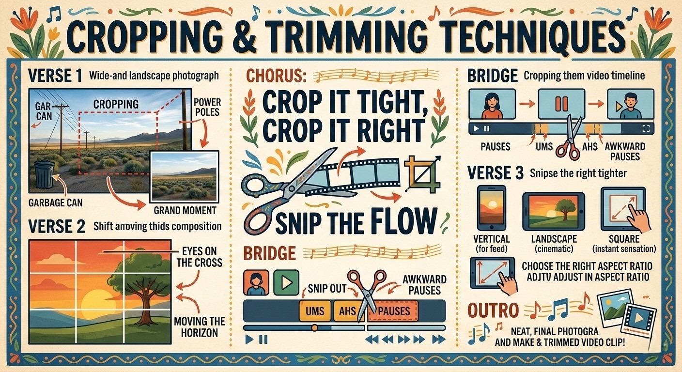 Using Cropping and Trimming Techniques
